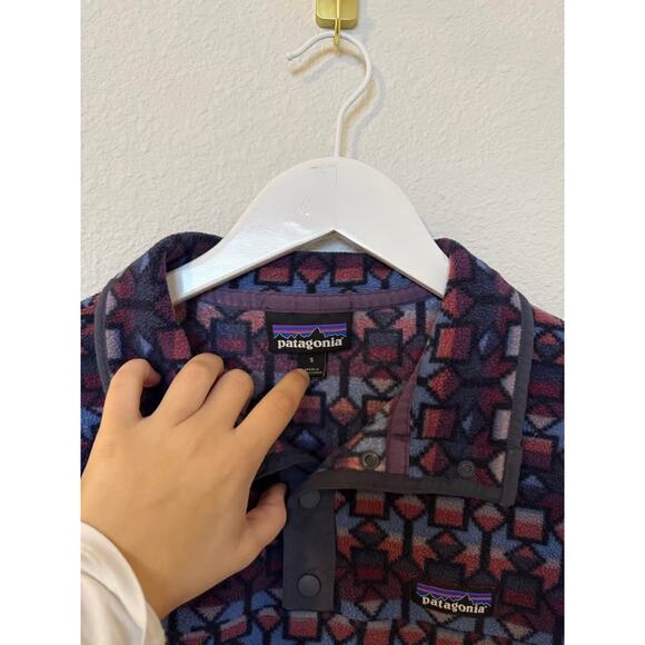 Patagonia Women’s Micro-D Snap T Fleece Aztec Pullover Sz S - Picture 4 of 9